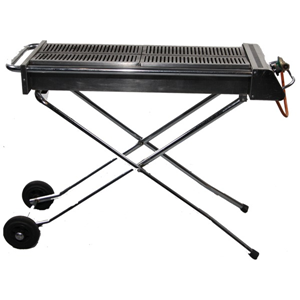 Barbecue op gas RVS 90 x 30