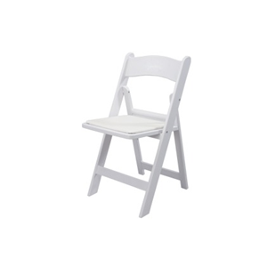 Klapstoel/ trouwstoel wit
